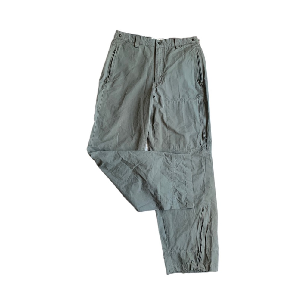 Mens Grey Gap Khaki Zip Pants